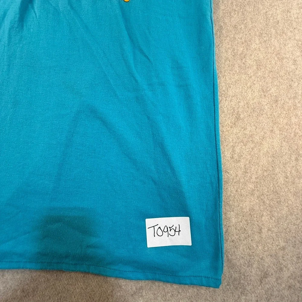 Vintage 1978 Garfield Libra Zodiac Sleep Shirt Applause Teal‎ Blue One Size
